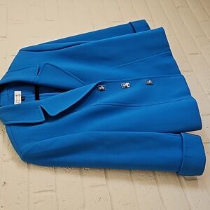Tahari Blue Suit Jacket Size 12